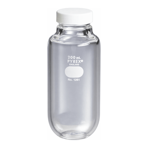 Flacon de centrifugation en verre à paroi épaisse PYREX 200 mL avec bouchon à vis pour utilisation à haute vitesse - Product Image 3