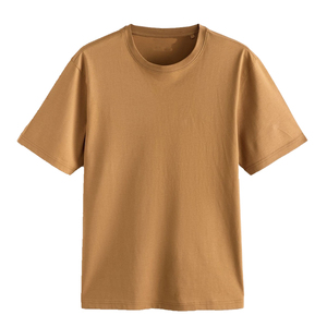 T-shirt Homme Uni 100% Coton Manches Courtes Col Rond Coupe Ample Décontractée Jersey Respirant Séchage Rapide Anti-boulochage Frontal - Product Image 1