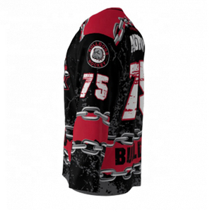 Camiseta de Hockey Unisex Transpirable de Poliéster con Diseño sin Botones y Gráficos Sublimados para Equipos Escolares y Universitarios - Product Image 2