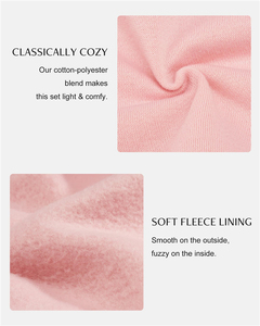 Conjunto de 2 Piezas para Niñas: Sudadera con Capucha de Felpa y Pantalones Anchos, Uniforme Escolar Informal, Chándal - Product Image 5