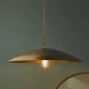High End Quality Minimalist Bronze Pendant Light <b>Arch</b> Shape Metal Ceiling Fixture Lighting <b>Decorations</b> - Product Image 3