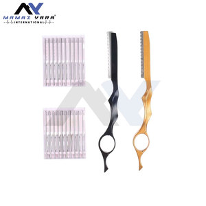 High Quality Professional Salon Barber Thinning <b>Razor</b> Precision Durable Stainless <b>Single</b> <b>Blade</b> Customizable Hairdressing Tool - Product Image 4