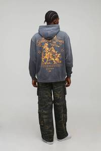 OEM Men's Screen Printed <b>Custom</b> Hoodie Breathable High Quality Cotton Fleece Pullover Men's Sweatshirt With <b>Custom</b> Design - Product Image 6