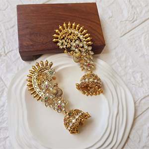 Big Kemp Fashion Cuff Earrings for Brides - Product Image 1