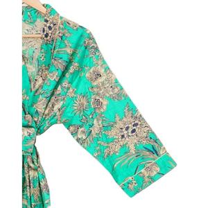 Robe <span class=keywords><strong>kimono</strong></span> japonaise pour femmes en coton indien pur à 100 %, imprimée à la main, fine - Product Image 4