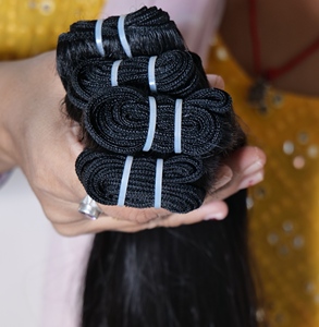 <b>Cheap</b> Indian Virgin Raw Hair With No Chemicals Human Hair Natural Shine For Authentic Long Straight Human Hair <b>Extensions</b> - Product Image 5