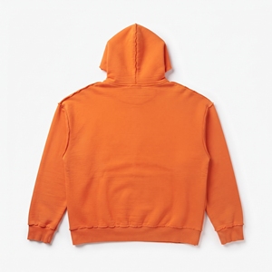 Winter Fashion Raw Edge Embroidery Hoodie <b>Men</b> 450gsm Fleece Pullover Raw Edge Hoodies <b>Men's</b> 100% Cotton Fleece Raw Edge <b>Hood</b> <b>Top</b> - Product Image 2