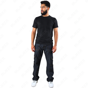 Jeans de Mezclilla Holgados Vintage Personalizados para Hombre, Jeans de Mezclilla Apilados de Alta Calidad, Jeans Holgados de Mezclilla para Hombre con Logotipo - Product Image 5