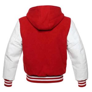 Venta caliente personalizado estilo fresco de los hombres de invierno Varsity chaqueta de cuello alto de béisbol Bomber chaquetas de cuero lona estilo de calle - Product Image 3
