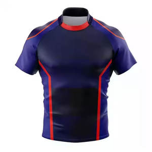 Maillot de rugby brodé personnalisable en polyester épais pour hommes – Vêtement de football durable pour écoles et universités – Vente en gros - Product Image 5