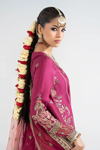 2025 Latest Collection Handmade Embroidered <b>Sequined</b> Pakistani Indian Boutique Women Party Wedding Wear Tassel Lace Knee-Length - Product Image 3