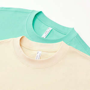 T-shirt décontracté de luxe pour femme, qualité supérieure, 100 % coton 240g, broderie et impression de logo personnalisés, blanc, coupe ample, grande taille - Product Image 2
