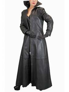 Eoin Winston Sports - Abrigo Largo de Cuero Genuino para Mujer, Color Negro, Ropa de Abrigo de Moda para Invierno, PK - Product Image 5