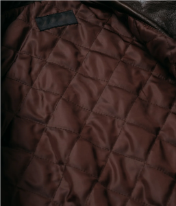 <b>Mens</b> Vintage Brown Genuine Leather Eco-Friendly Bomber <b>Jacket</b> Distressed <b>Flight</b> <b>Jacket</b> Ribbed Cuffs Hem Front OEM Service - Product Image 6