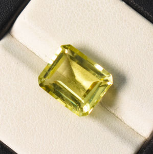 Quartz citron naturel, pierre précieuse octogonale, 12x10 mm, 5,50 carats - Product Image 3
