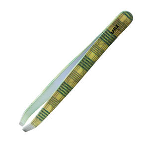 Juego de Pinzas UBI de 2 Piezas, Pinzas de Precisión de Acero con Alto Contenido de Carbono y Punta Plana para Dar Forma a las Cejas y Eliminar Vello Encarnado, Ecológicas - Product Image 2