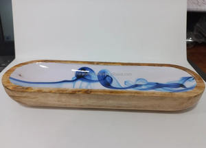 Plateau porte-encens de style fleur en bois fait à la main de luxe pour parfum de maison salle de méditation Studio de yoga et décor intérieur d'hôtel - Product Image 5