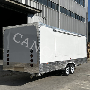 Chariot de camion de nourriture de crème glacée de bière de bar mobile à vendre remorque de nourriture de pizza café de hot-dog d'acier inoxydable avec l'équipement de cuisine - Product Image 5