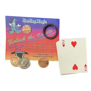 Set di Carte Blue for Bicycle Svengali Deck Bicentennial Scotch Soda <span class=keywords><strong>Centavo</strong></span> Coin - Un Trucco Magico - Product Image 1