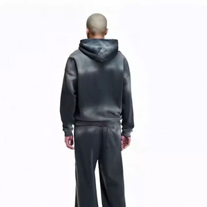 Sweat à capuche dégradé pour homme, manches longues, coupe ample, en coton, avec cordon de serrage, idéal pour l'automne - Product Image 2