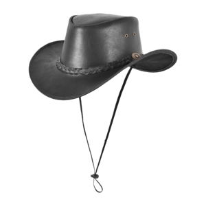 Top Selling Australian <b>Western</b> Style Genuine Leather Cowboy <b>Hat</b> Custom Colors & Branding Leather Riding & Outdoor <b>Hat</b> Wholesale - Product Image 1