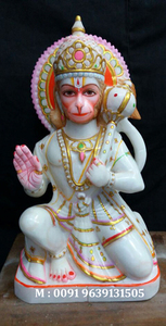 Makrana-estatua de mármol de pie, estatua Hanuman - Product Image 4