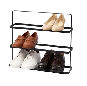 Sleek Multi Tier <b>Shoe</b> Rack Open Display Organizer <b>Space</b> <b>Saving</b> Design Strong Durable Frame Elegant Modern Entryway <b>Storage</b> Unit - Product Image 3