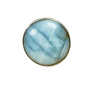 ARTS JEWELS Peruvian Blue <b>Opal</b> 925 Sterling <b>Silver</b> Rose Gold Plated Fancy <b>Ring</b> Third Party Certified for Men's Gift - Product Image 1