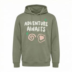 Sudadera con Capucha Ligera para Hombre, Estampado Puff, Venta Directa de Fábrica, Ropa Casual, Cuello con Capucha, Color Personalizado - Product Image 1