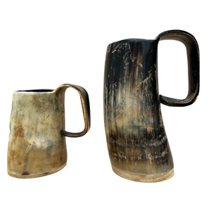 Tazas de Cuerno de Búfalo Hechas a Mano, Estilo Rústico Americano, Naturales, Ecológicas, Duraderas, Portátiles, para Coleccionistas, Eventos, Artesanía Personalizada - Product Image 6