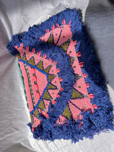 Bolso de mano tipo tote con flecos de cuentas, bordado tribal, bolso de mano llamativo, bolso étnico para festivales, para mujer, moda boutique - Product Image 3