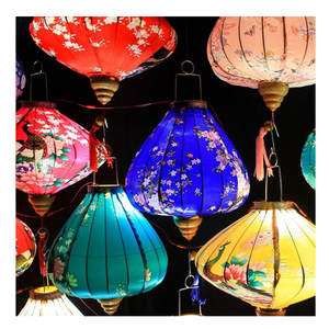 . Linternas de Seda Hechas a Mano de Hoi An, Vietnam, Linternas Colgantes Tradicionales, Iluminación Decorativa al por Mayor para Hoteles y Restaurantes - Product Image 2