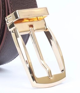 Ceintures de luxe OEM pour hommes, logo personnalisé, cuir véritable de haute qualité, style formel, boucle en alliage de qualité supérieure, disponible en gros - Product Image 2