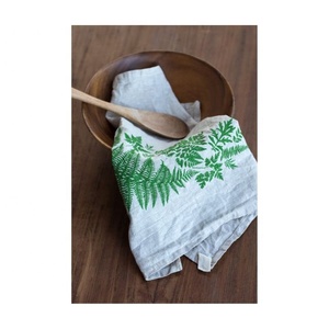 Serviette en lin 100% coton brodée de qualité A-one imprimée numérique citron attrayante avec des conceptions personnalisées du meilleur vendeur indien - Product Image 5