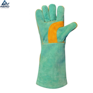 Guantes de Trabajo de la Mejor Calidad a Bajo Precio, Guantes de Soldadura de Cuero Transpirables y Ligeros Más Vendidos para Venta en Línea - Product Image 4