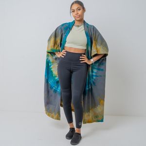 Magnifique Nouveau Kimono d'été Oversize pour Femme, Style Bohème Chic, Idéal pour les Vacances et les Festivals, Tendance Tie-Dye - Product Image 4