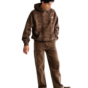 Sudaderas con Capucha Extra Grandes de Lujo Personalizadas con Textura, MOQ Bajo, Venta al por Mayor, Ropa Urbana de Felpa, Fabricante Mayorista de Marca Privada - Product Image 3