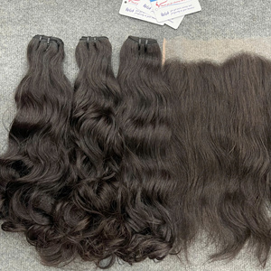 Proveedor de Cabello Natural: Extensiones de Cabello Ondulado Natural de Doble Trama, Paquetes de Cabello Virgen en Varios Colores, Combo de Colores Naturales para Hacer Pelucas - Product Image 1