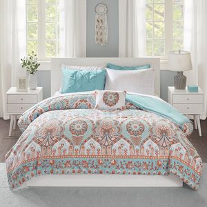 Boho Chic Bedding <b>Set</b> <b>Comforter</b> and Sheets in Vibrant Colors Handmade with Comfort and Style - Product Image 2
