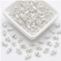 Prix de gros pour la fabrication de bijoux de luxe, diamants en vrac de qualité VS-Si, 1 carat, couleur blanche, forme marquise, cultivés en laboratoire