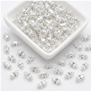 เพชร SHRAMAN DIAMOND คุณภาพสูงสำหรับทำเครื่องประดับหรู ความใส VS-Si น้ำหนัก 1 กะรัต สีขาว เพชรเพาะเลี้ยงในห้องปฏิบัติการ รูปทรงมาร์คีส์ ขายส่งเพชรเม็ดเดี่ยว - Product Image 4