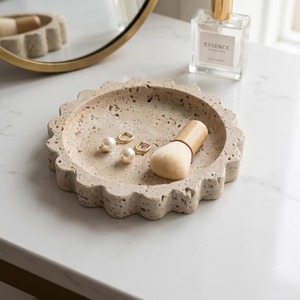 Luxury Modern Travertine Resin Tray Handmade <b>Epoxy</b> Decorative Serving Plate for Dining <b>Table</b> <b>Coffee</b> <b>Table</b> Kitchen Countertop and - Product Image 2