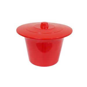 Bacinica Doméstica con Tapa Sellada, Plástico PP Reforzado, Diseño Compacto para un Entrenamiento y Almacenamiento Convenientes en el Baño - Product Image 1