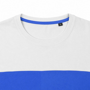 เสื้อยืดแขนสั้นทรงเฮนลีย์สีฟ้าอ่อนสำหรับผู้ชาย ผ้าเจอร์ซีย์ถักแบบวอช ทรงปกติ สวมใส่สบาย เป็นมิตรกับสิ่งแวดล้อม น้ำหนัก 220 กรัม ผ้าฝ้าย 100% แบบเรียบ - Product Image 5
