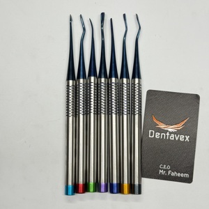 Dentavex Corporation - Juego de 7 Elevadores de Raíces Dentales para Implantes, Cuchillos de Extracción, Instrumentos Dentales de Acero Inoxidable Alemán - Product Image 4