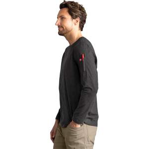 T-shirt de travail performant à manches longues pour homme, poids moyen, rouge - Product Image 6