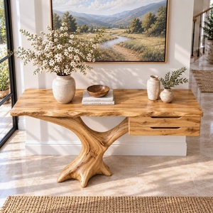 Narrow Home Decor Entry Way <b>Table</b> <b>Console</b> Furniture Wood Farmhouse <b>Console</b> <b>Table</b> Custom <b>Console</b> <b>Table</b> Home Hotel Project - Product Image 2