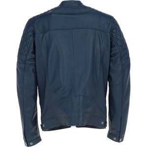 Blouson aviateur en cuir véritable pour homme, en peau de mouton véritable, avec logo personnalisé, poignets côtelés, style décontracté, vente en gros, direct usine - Product Image 4