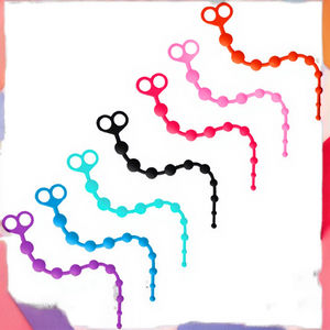 Sexbay – Plug anal personnalisable avec anneau de traction central, 10 billes, en silicone médical, pour hommes et femmes - Product Image 6