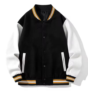 Chaqueta Universitaria Clásica de Invierno para Hombre, Estilo Letterman, Resistente al Viento, Ecológica, para Equipos Deportivos, Venta al Por Mayor - Product Image 2